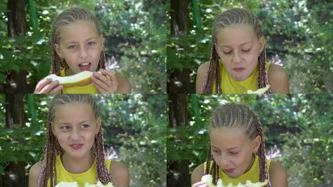 吃黄瓜的女孩