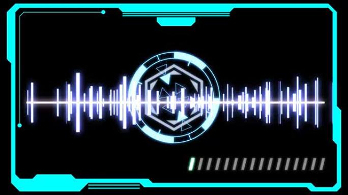 HUD未来元素目标监视器用户控制界面屏幕面板