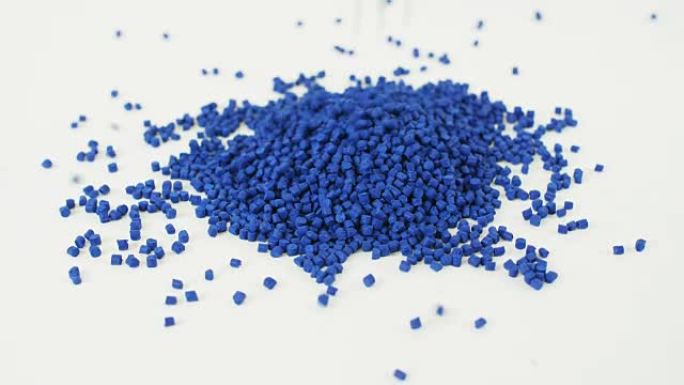 蓝色聚合物颗粒