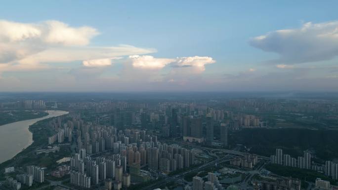 南宁五象新区大远景城市航拍