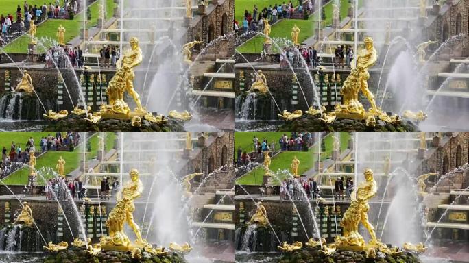 俄罗斯彼得戈夫萨姆森喷泉