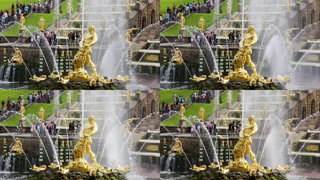 俄罗斯彼得戈夫萨姆森喷泉