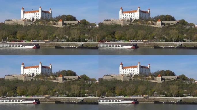 斯洛伐克布拉迪斯拉发-2017年11月: Stary Hrad-布拉迪斯拉发的古城堡。布拉迪斯拉发占