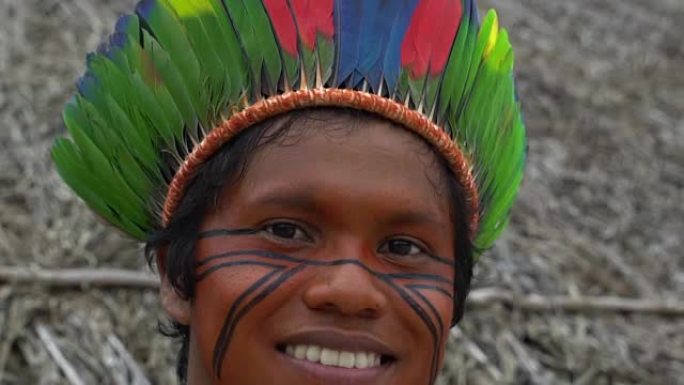 巴西部落的巴西原住民