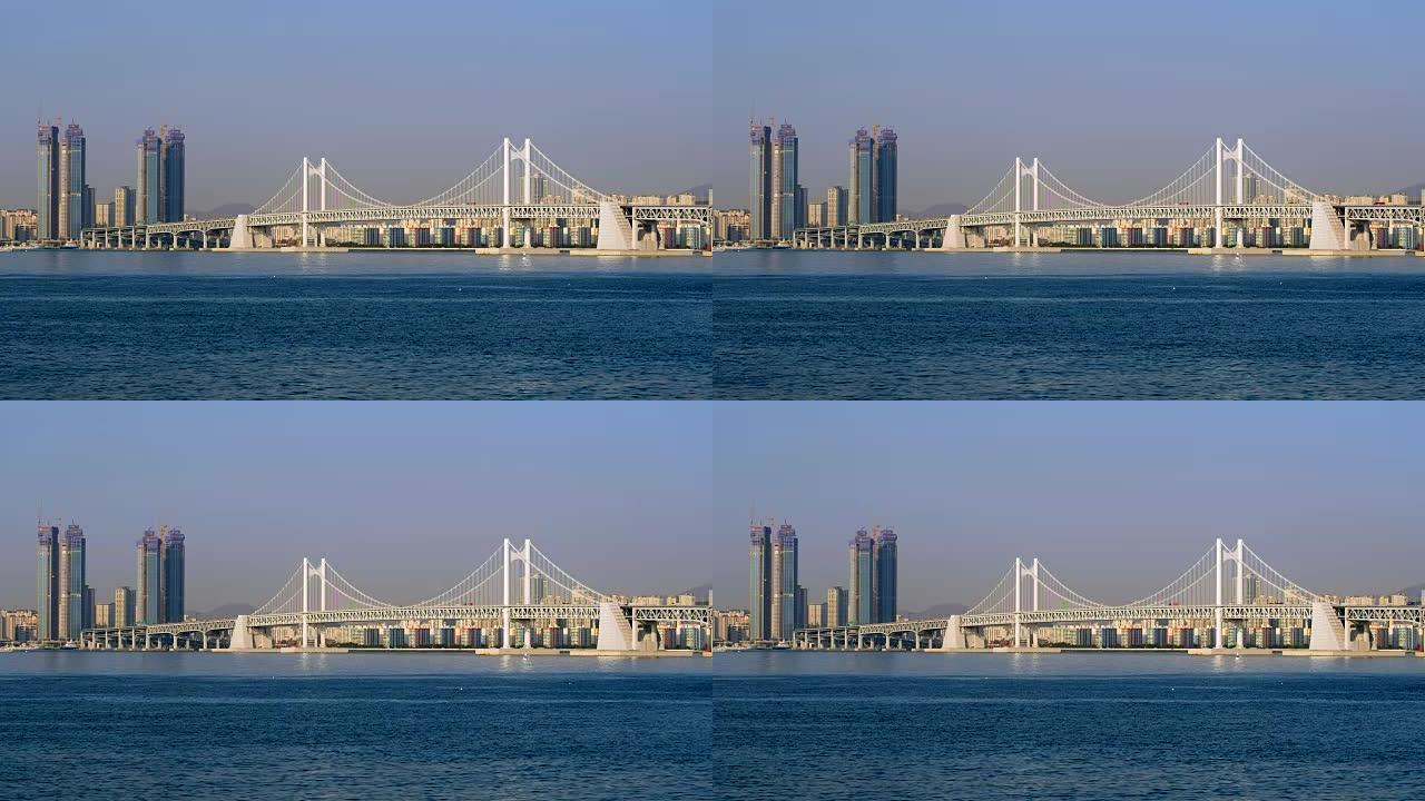 韩国釜山市的广安大桥