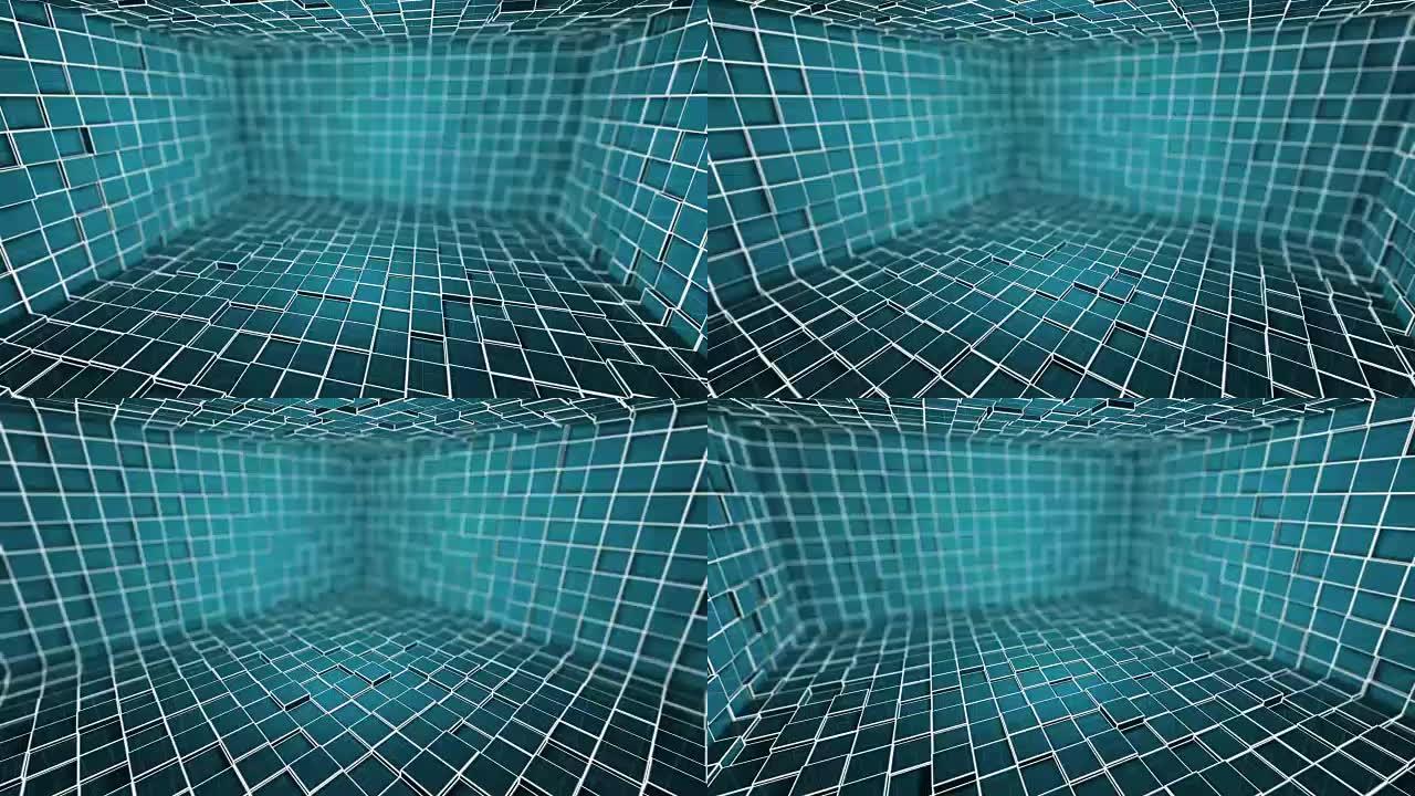 科幻立方体房间动画