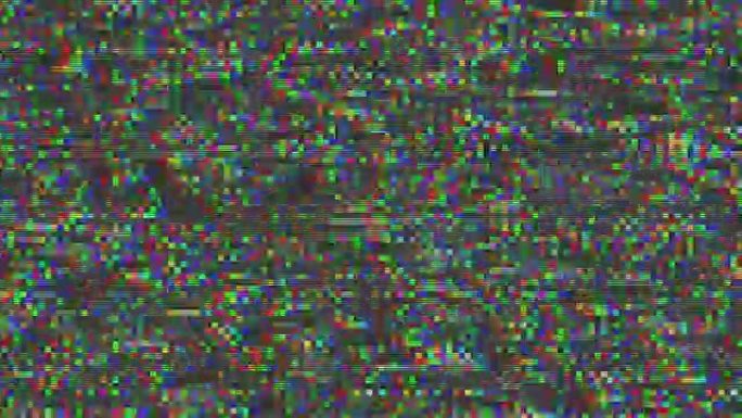 独特设计抽象数字动画像素噪声毛刺错误视频损坏