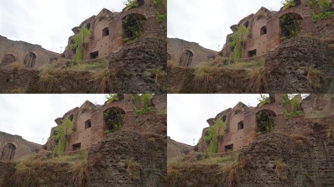 意大利罗马帕拉蒂诺山上的大城堡被毁