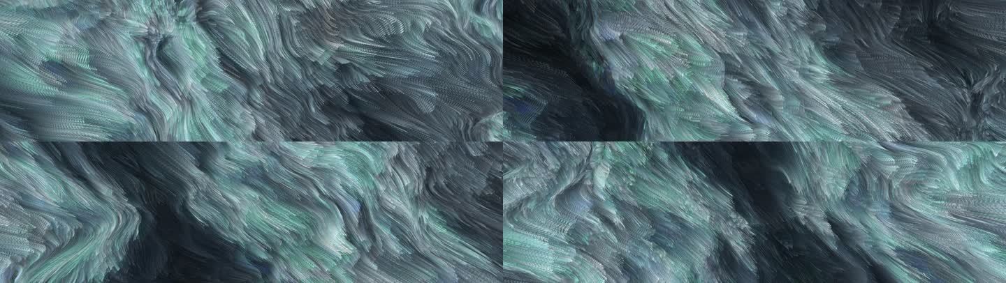 抽象海浪海洋涌动视觉艺术粒子创意短片90