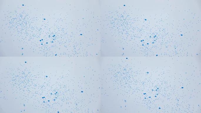 气球的大规模发射