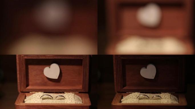 木箱上的结婚戒指