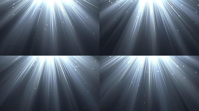 4k白色暖天灯闪烁或星星从上面落下柔和的光学镜头耀斑闪亮的动画艺术背景动画。运动图形自然照明灯光线闪