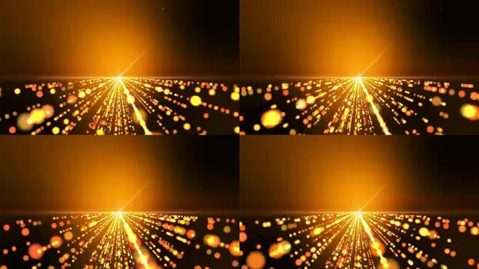 运动背景，橙色金色棕色，辉光圆光粒子的痕迹耗尽。