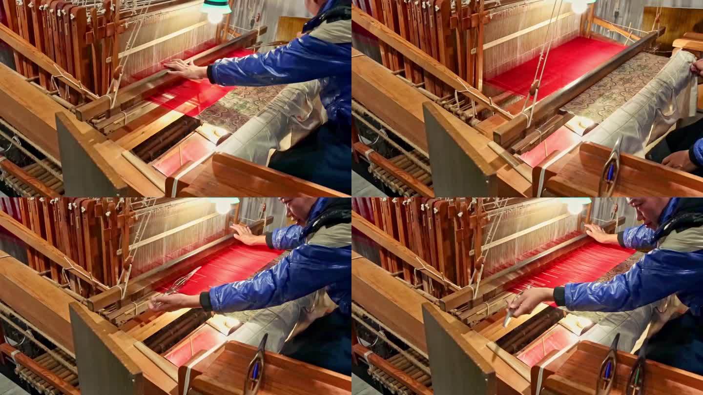 蜀绣传统织布技术