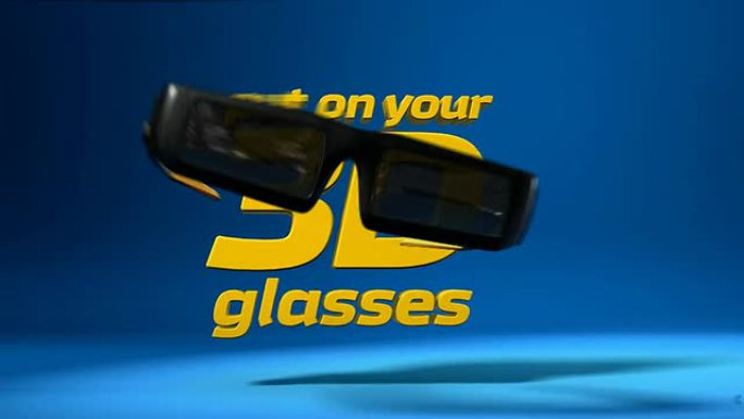 立体3d眼镜动画