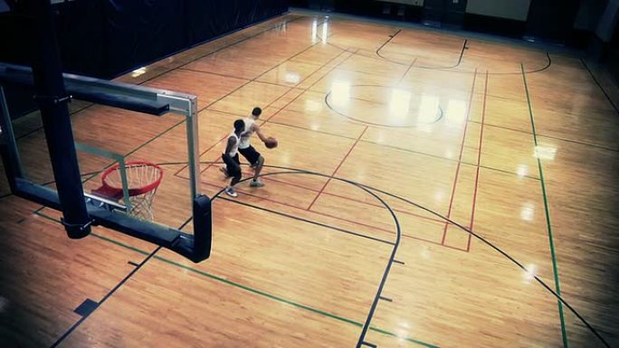 男孩和篮球