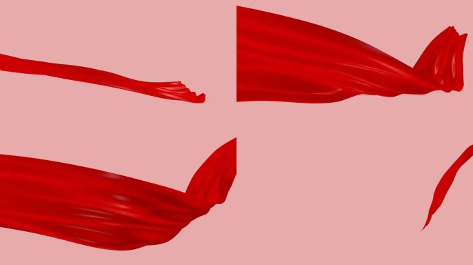 红绸带红丝带红绸子素材