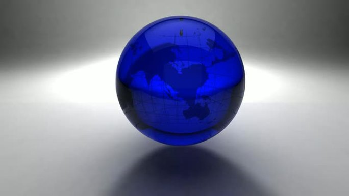 蓝色玻璃地球