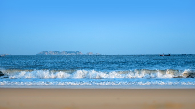 沙滩 海浪 海水 沙滩 海滩海滩平静放空