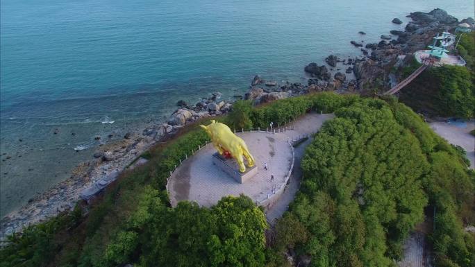 航拍海南三亚西岛海洋文化旅游区