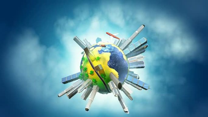 白天的迷你世界。高清版本。