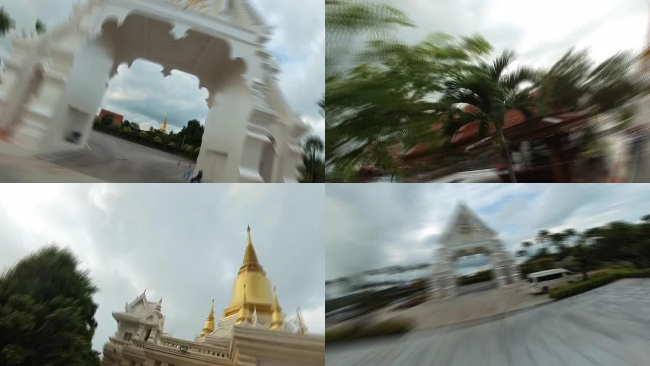 4K 360泰国寺庙的超失效。
