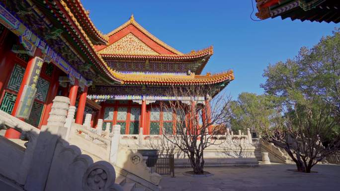 北京颐和园自然风光佛香阁