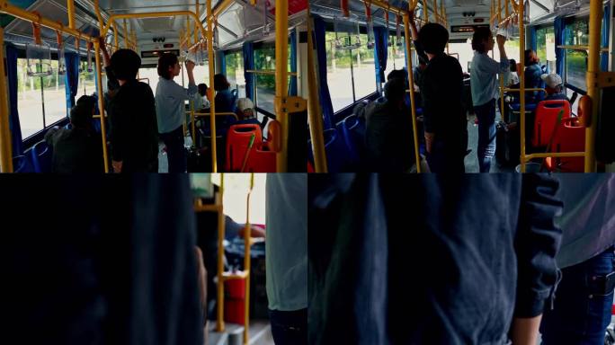 公交车上小偷偷钱包
