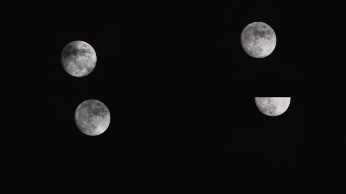 月亮空镜4K延时素材