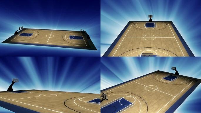 篮球介绍3D旋转球场