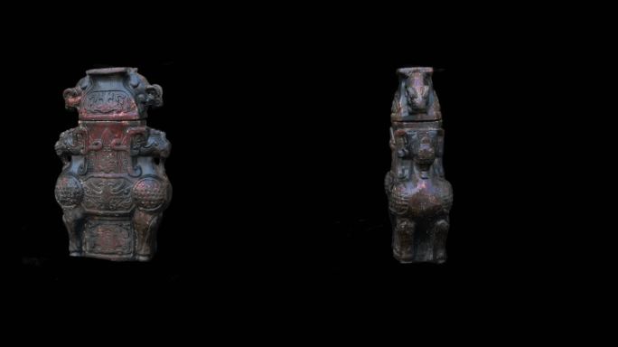 带通道战汉时期玉花瓶