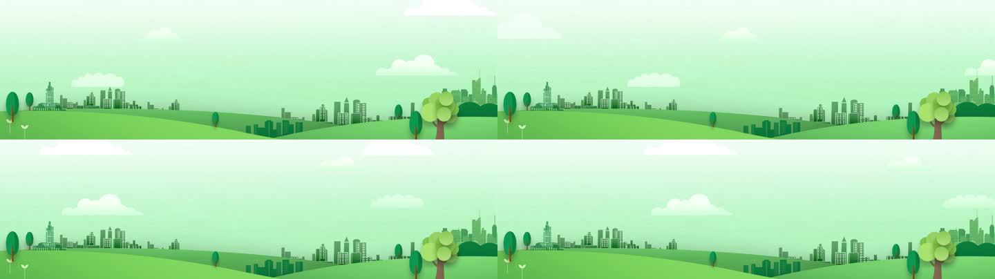 旅游绿色生态城市建设循环背景