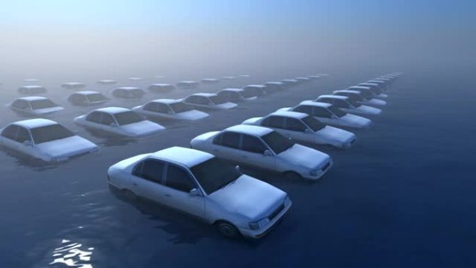 海平面上升-停车场
