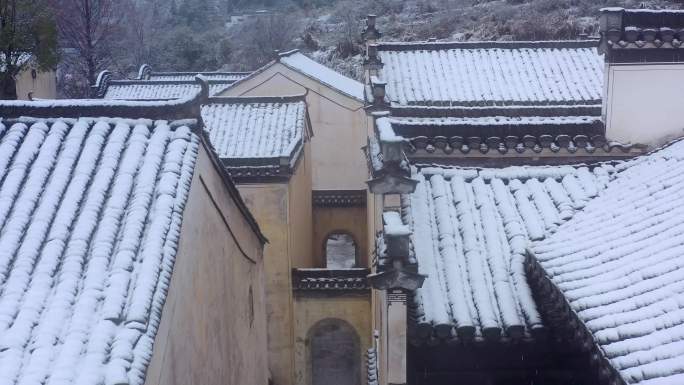 【4K无水印】黄山呈坎雪景合集