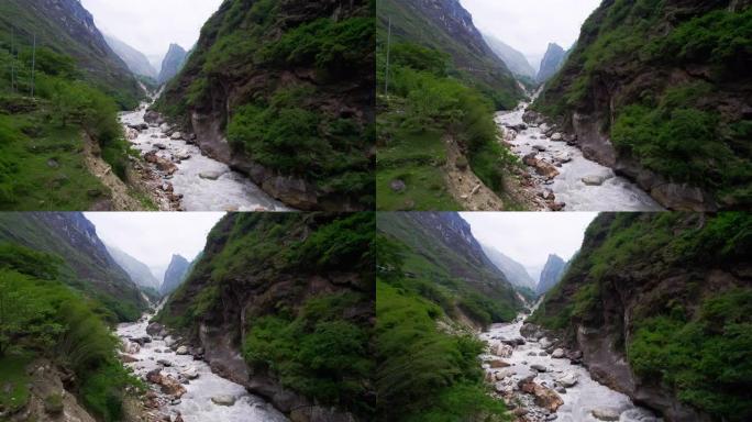卡利甘达基峡谷是世界上最深的，它的确切深度仍然未知。
尼泊尔的空中河流峡谷