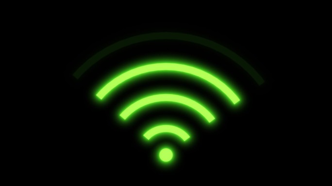 wifi信号无线信号绿色循环带通道