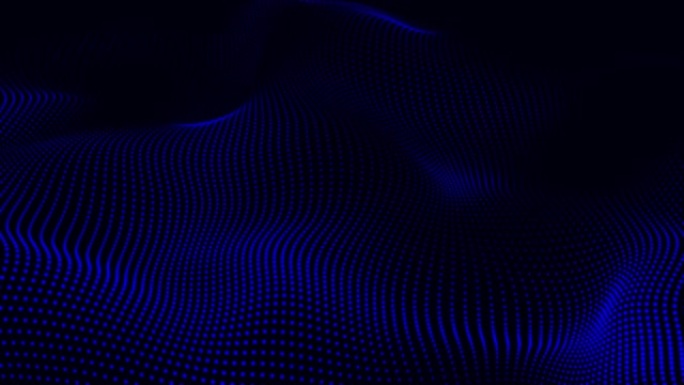 具有Trapcode形式的抽象动画粒子背景。抽象的Trapcode形成数字粒子波和灯光背景。