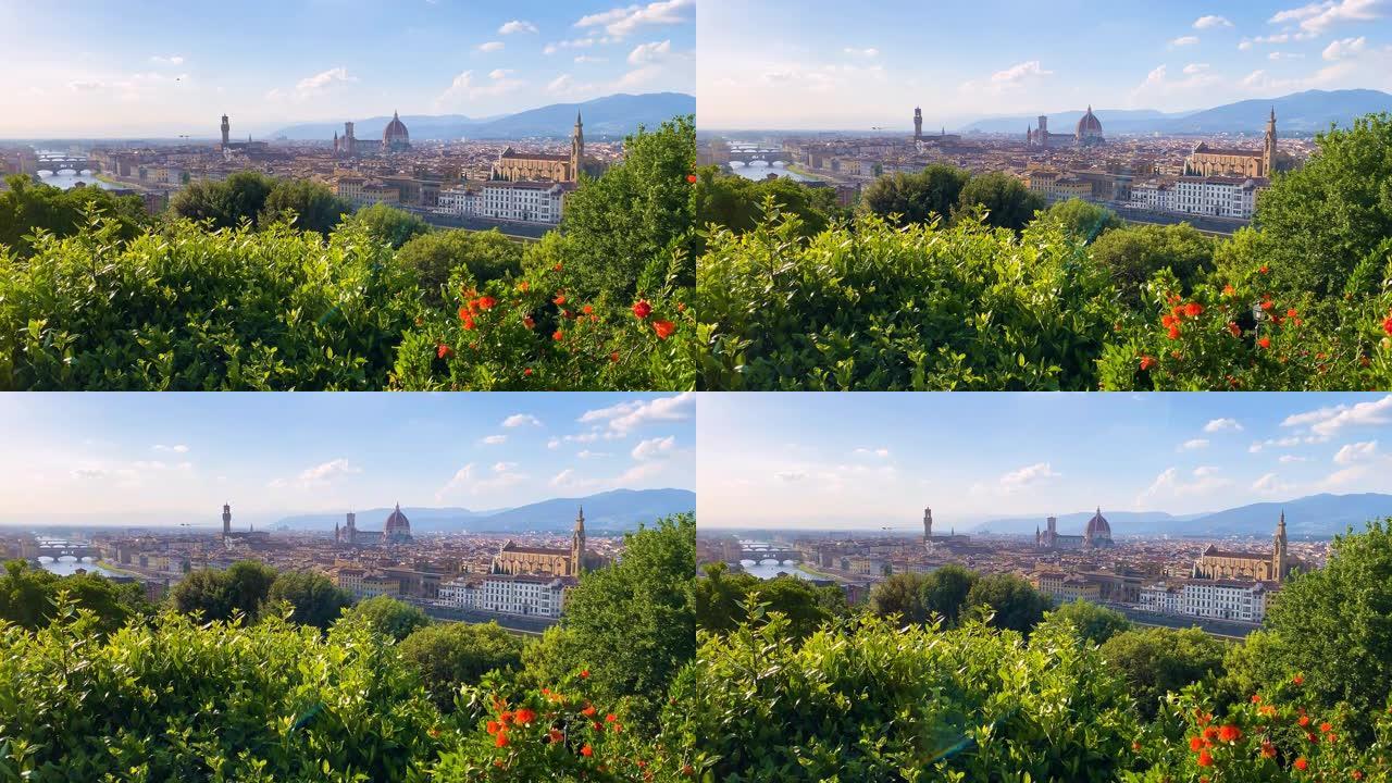 意大利佛罗伦萨风景如画的城市景观