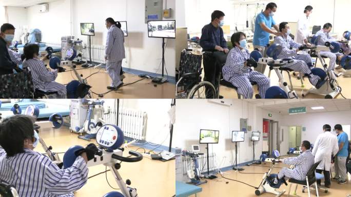 残疾病人康复训练蹬电子自行车
