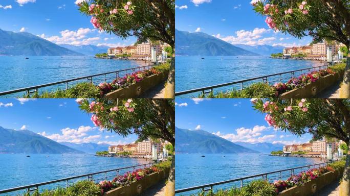 意大利贝拉焦科莫湖著名的花走道