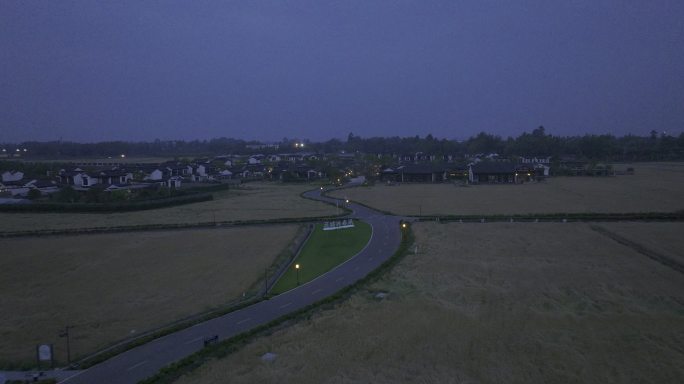 成都沐春风蓝城中式建筑夜景（御3灰片）