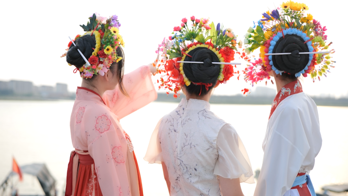 泉州簪花浔埔簪花浔埔游客