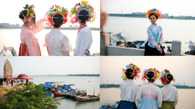 泉州簪花浔埔簪花浔埔游客