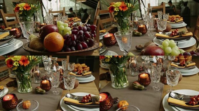 传统节日火鸡晚餐