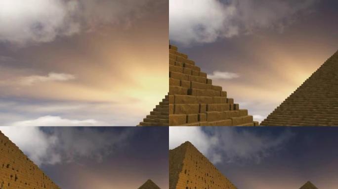 金字塔飞过