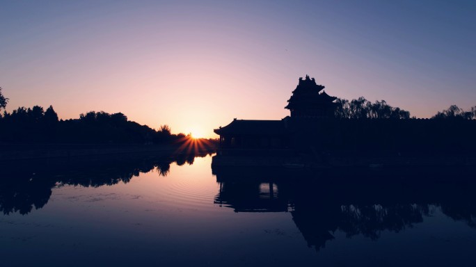 北京故宫日出