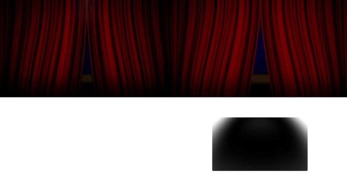 剧院、窗帘、舞台和蓝屏