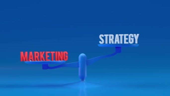 营销和策略权重，平衡，比例循环动画背景
