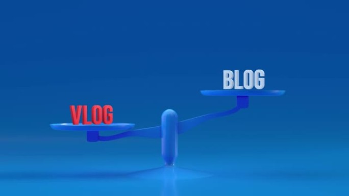 Vlog和博客权重，平衡，比例循环动画背景