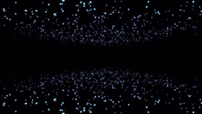 4k抽象魔术闪闪发光的粒子。透明阿尔法通道视频，闪耀地板粒子星尘。美丽放松背景下的天然漂浮有机颗粒。